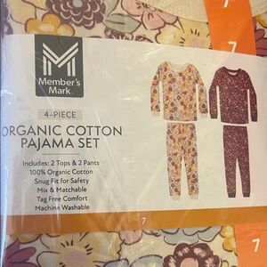 Member's Mark Kids Floral Pajama Set - Multicolor